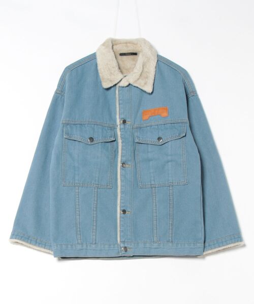 デニムジャケット gジャン 内ボア Gジャン レディース : ZOZOTOWN