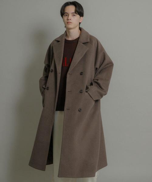 MEN'S TENORAS ダブルロングコート Lサイズ 溢れる高級感『MEN'S
