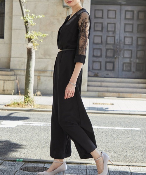 Dorry Doll（ドリードール） ドレス 袖レースオールインワンワイド