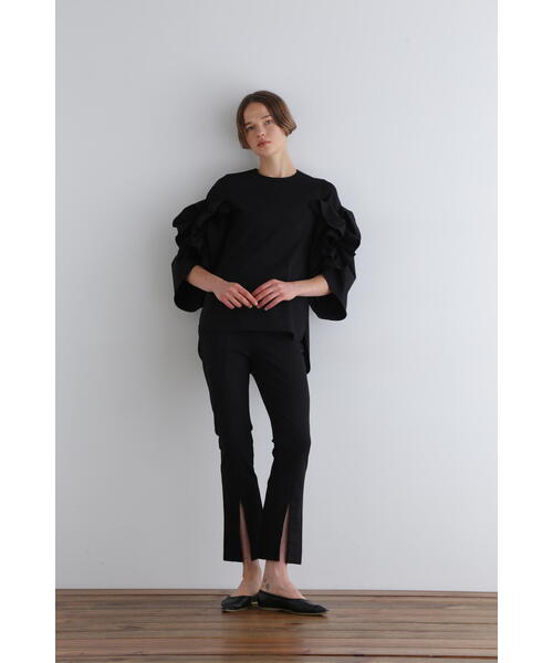 LE PHIL（ル フィル） パンツ ハイストレッチフロントスリットパンツ