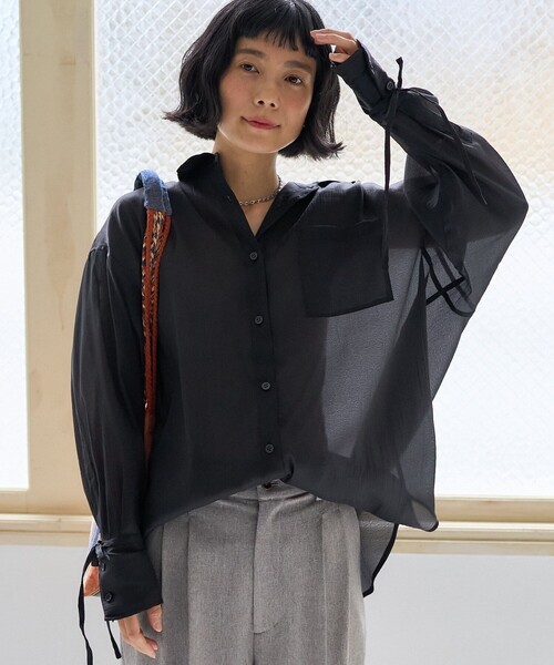 FREAK'S STORE（フリークスストア） ブラウス シャツ シアーワッシャー