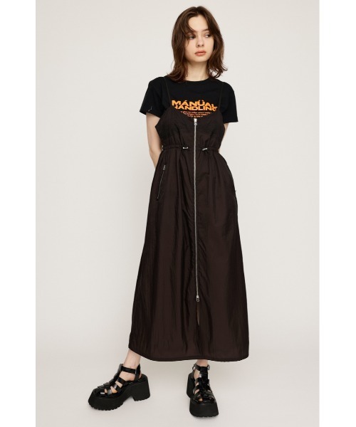 SLY（スライ） ワンピース SHEER CAMI ZIP L/DRESS シアー キャミ