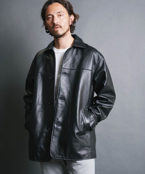 Magine（マージン） 革ジャン ライダース LAMB LEATHER CAR COAT