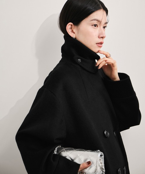 LE CERCLE par rope' コート アウター 2WAYスタンドカラーロングコート