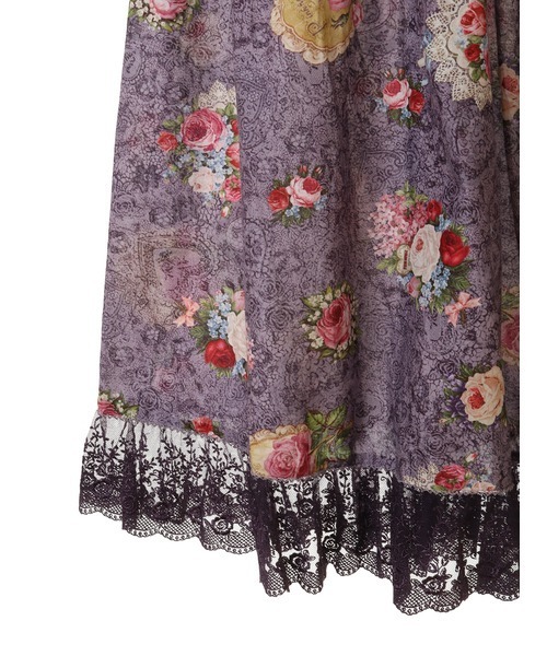 PINK HOUSE（ピンクハウス） スカート レースフラワープリントスカート