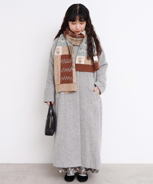 l'atelier du savon（アトリエドゥサボン） ノーカラーコート コート _