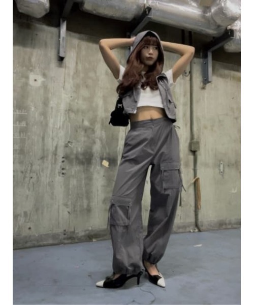 LAGUA GEM（ラグアジェム） カーゴパンツ DROP STRING パンツ