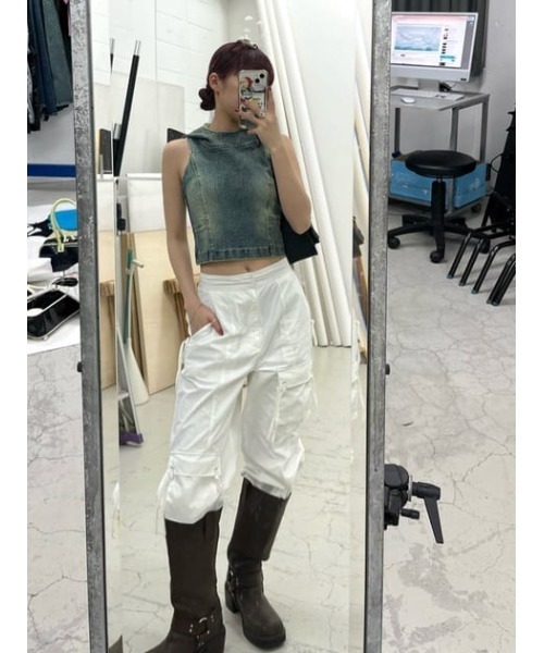 LAGUA GEM（ラグアジェム） カーゴパンツ DROP STRING パンツ