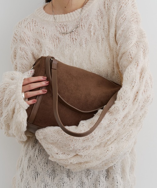 DFFUR. ボストンバッグ 2WAYスエードボストンバッグ レディース