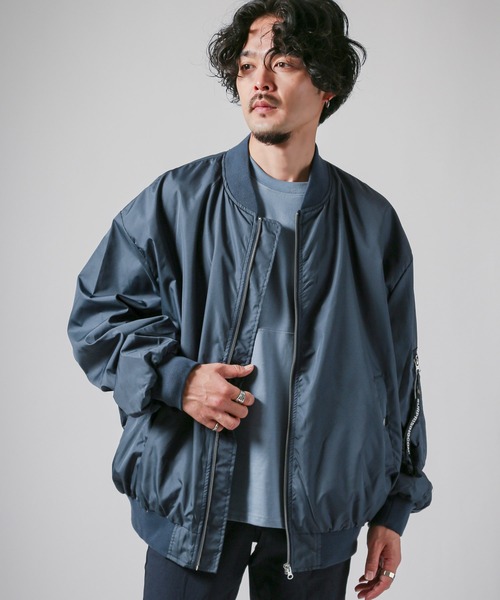 LUXSTYLE（ラグスタイル） ma1 ma-1 撥水ドロップショルダーMA-1