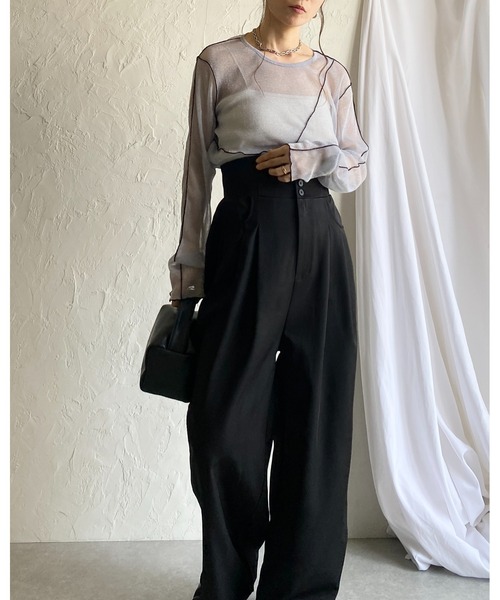 She's Closet サロペット オーバーオール ハイウエストコルセット