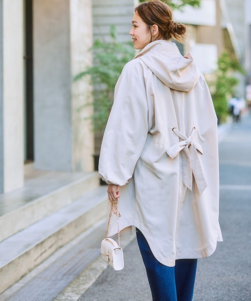 SMILELAND モッズコート コート 「大きいサイズ」 後ろリボンオーバー