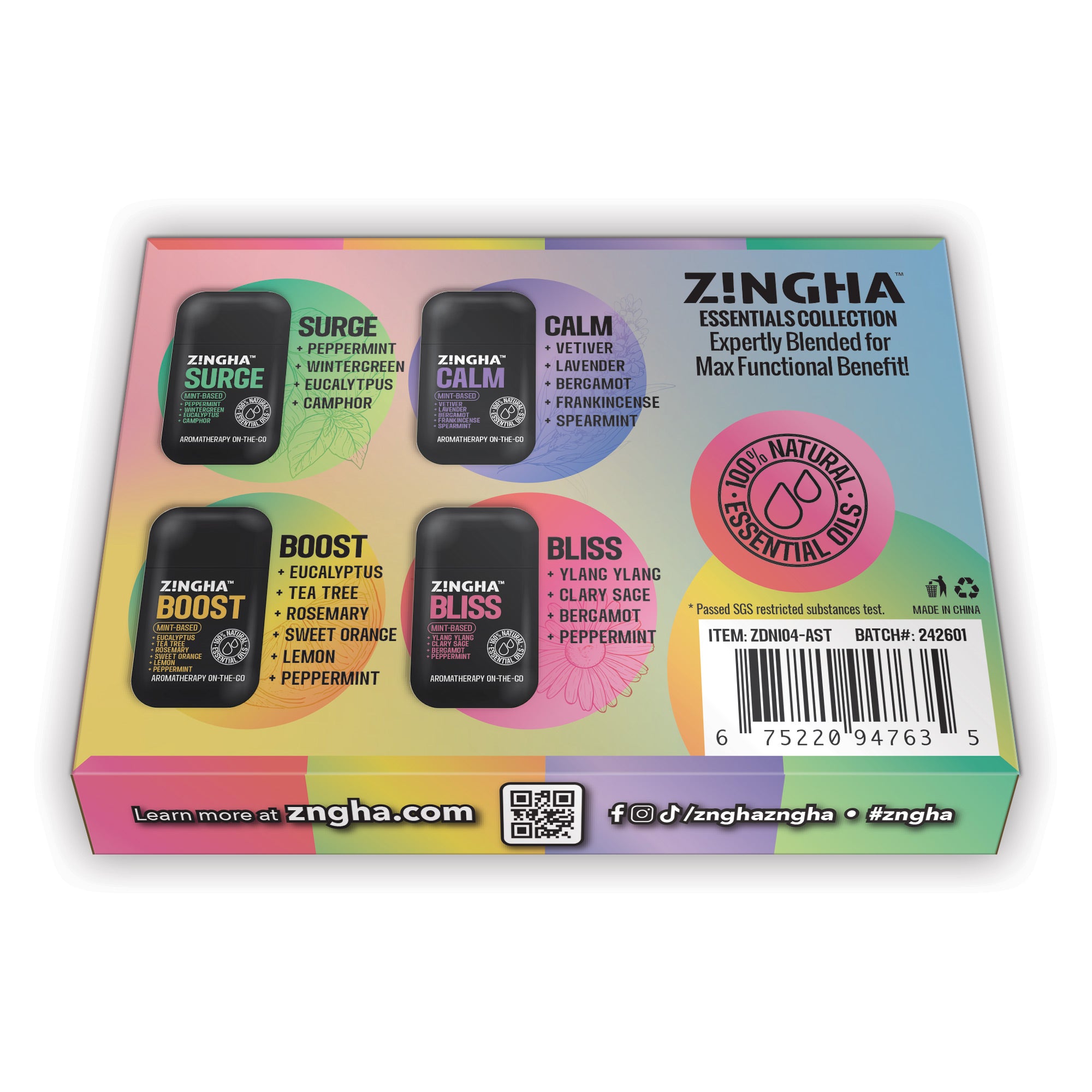 ESSENTIALS Double Nasal Inhaler - Variety 4 Pack – Z!NGHA