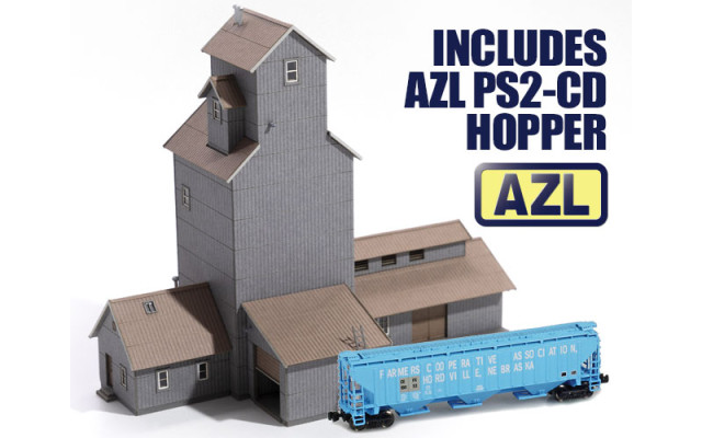 Archistories 702241H Grey Corrugated Kit | American Grain Elevator