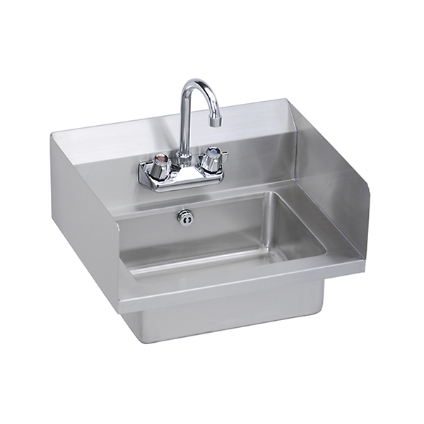 Elkay Hand Sink, 18X15 OA, 14X10X5 Bowl, Splashes, Lever Waste