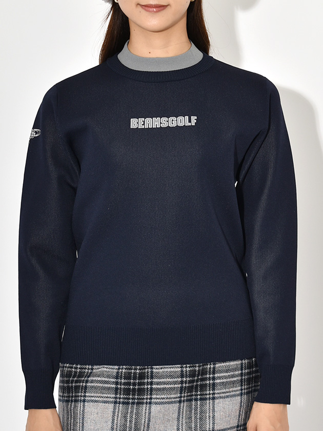 ビームスゴルフ レイヤー風ニットプルオーバー 83-15-0032-647