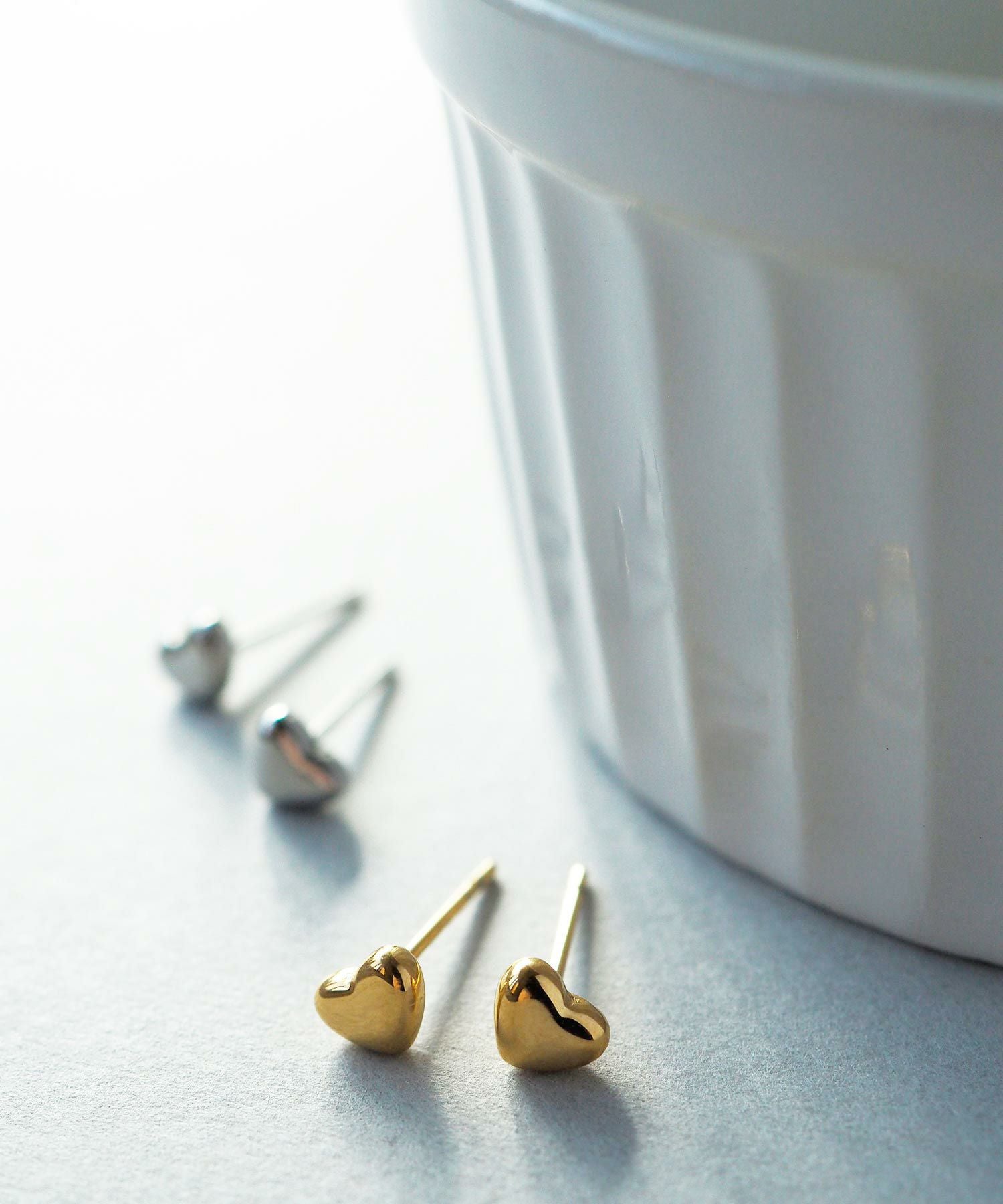 web限定】ルミプチハートサージカルステンレスポストピアス【Lumirise