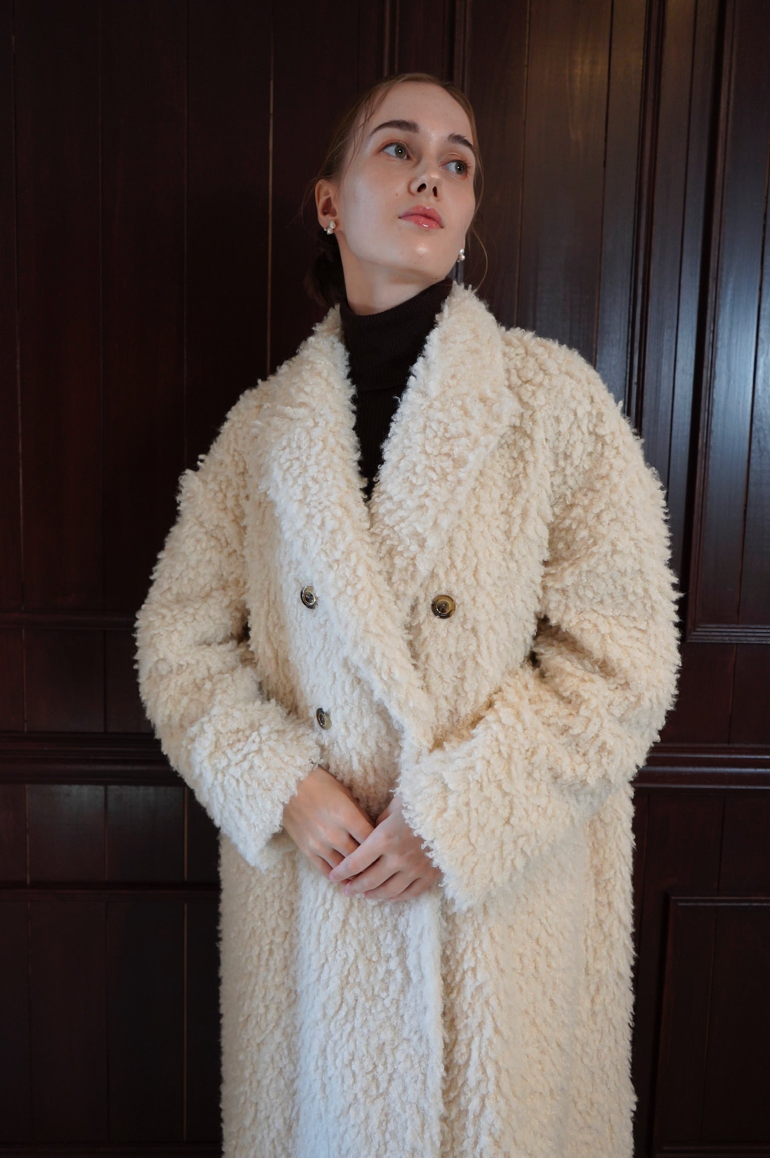 poodle boa long coat – Acka online store