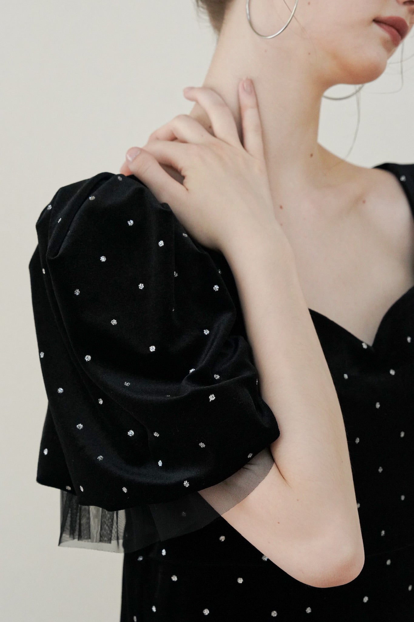bijou dot velours dress – Acka online store