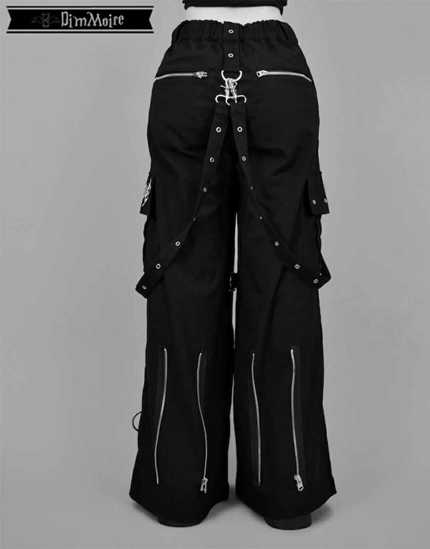 DimMoire【ディムモアール】PUNKワイドパンツ/Black