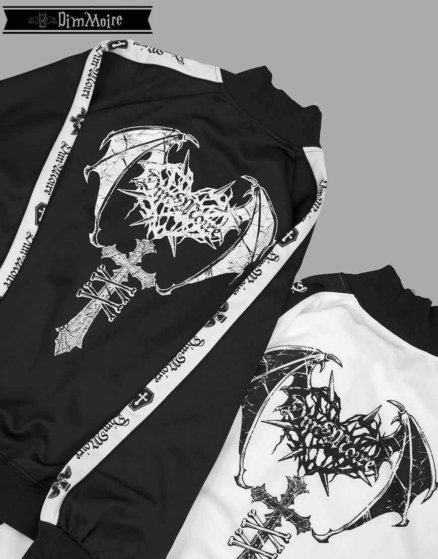 DimMoire【ディムモアール】ロゴプリントジャージトップス/Black