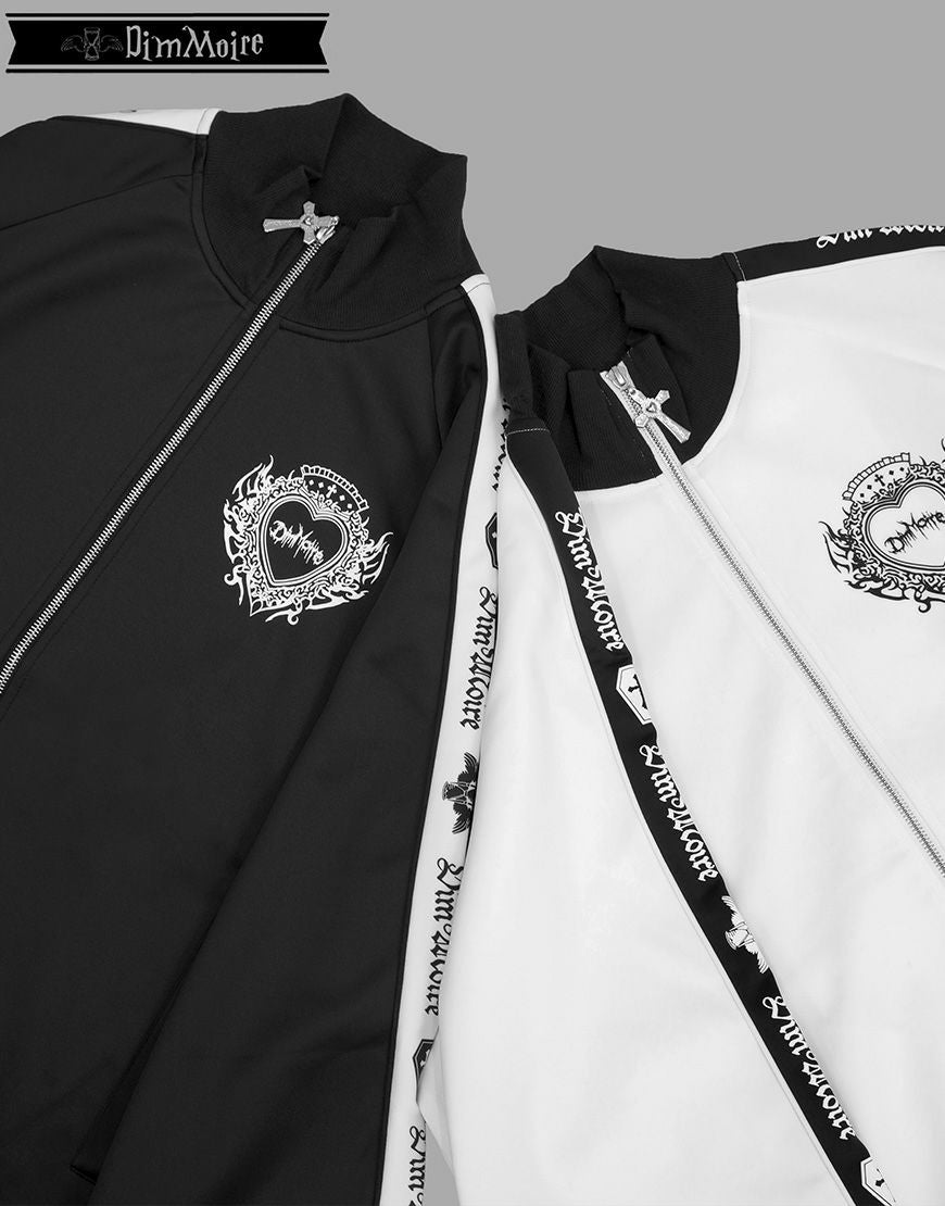 DimMoire【ディムモアール】ロゴプリントジャージトップス/White