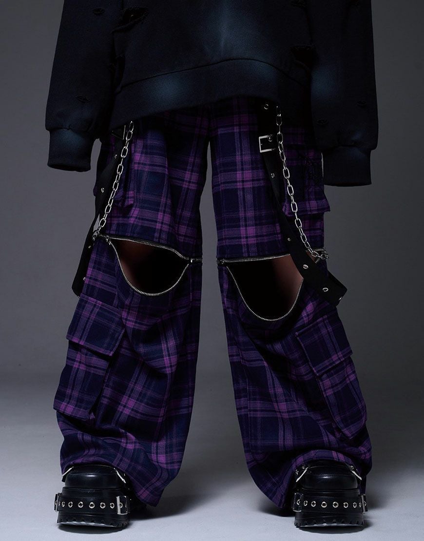 DimMoire【ディムモアール】PUNKワイドパンツ/Black