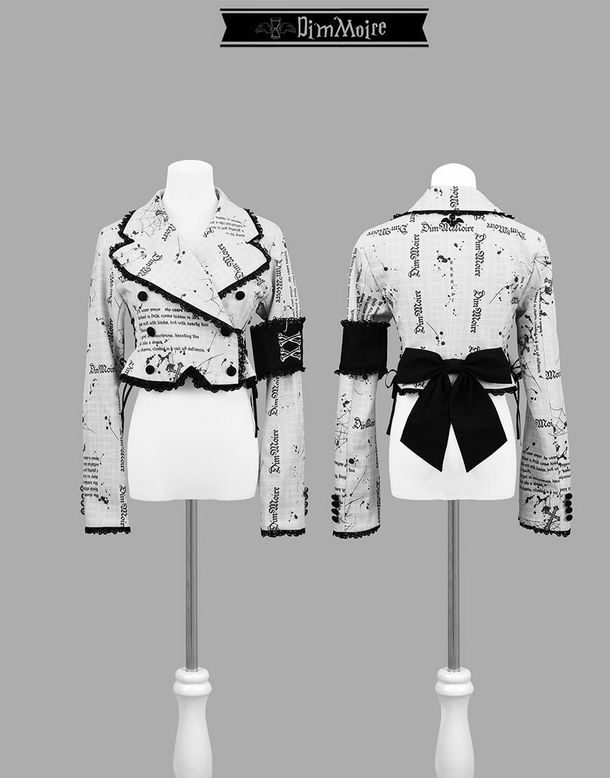 DimMoire【ディムモアール】DimMoire学園ブラウス+ジレset/Gray&Black