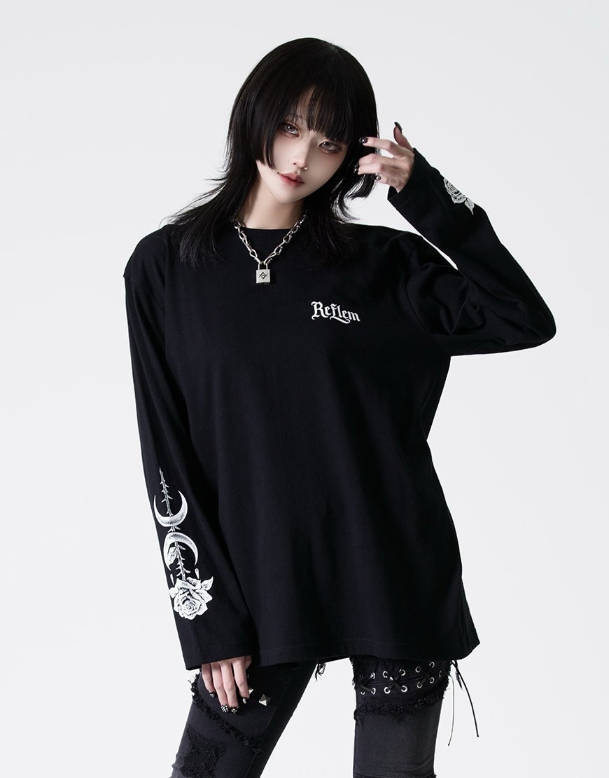 DimMoire【ディムモアール】Bloody Altar ロンT/Black