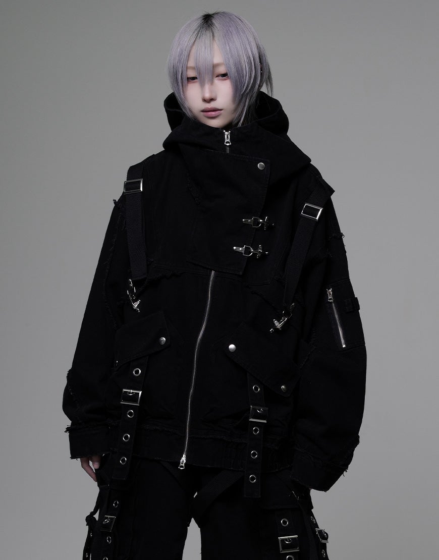 DimMoire【ディムモアール】ロゴプリントジャージトップス/White