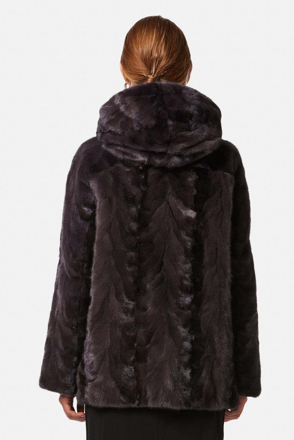 Mink Hooded Coat 2097 - A&A Vesa Shearling Factory