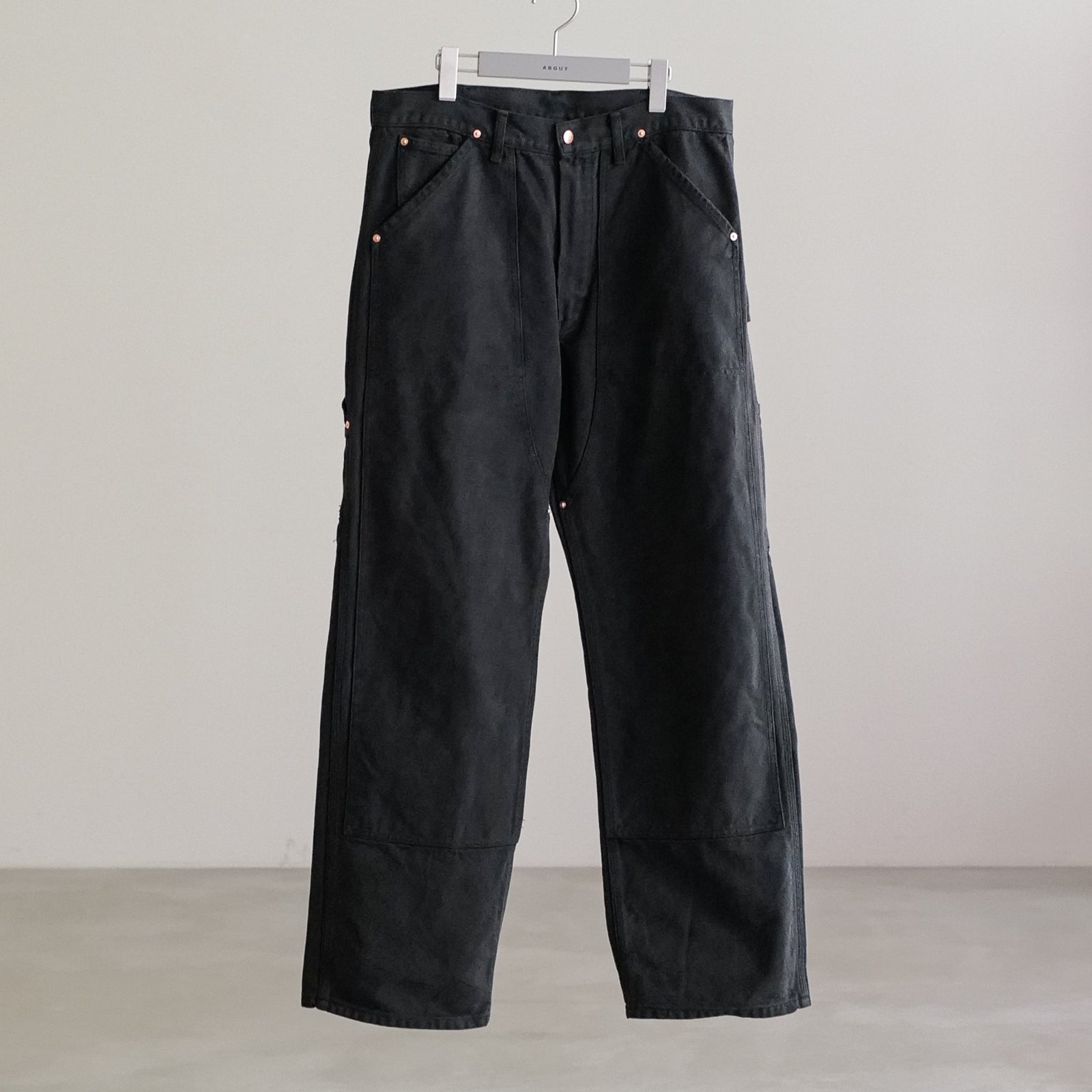 COTTON DUCK PAINTER PANTS BLACK – ABOUT