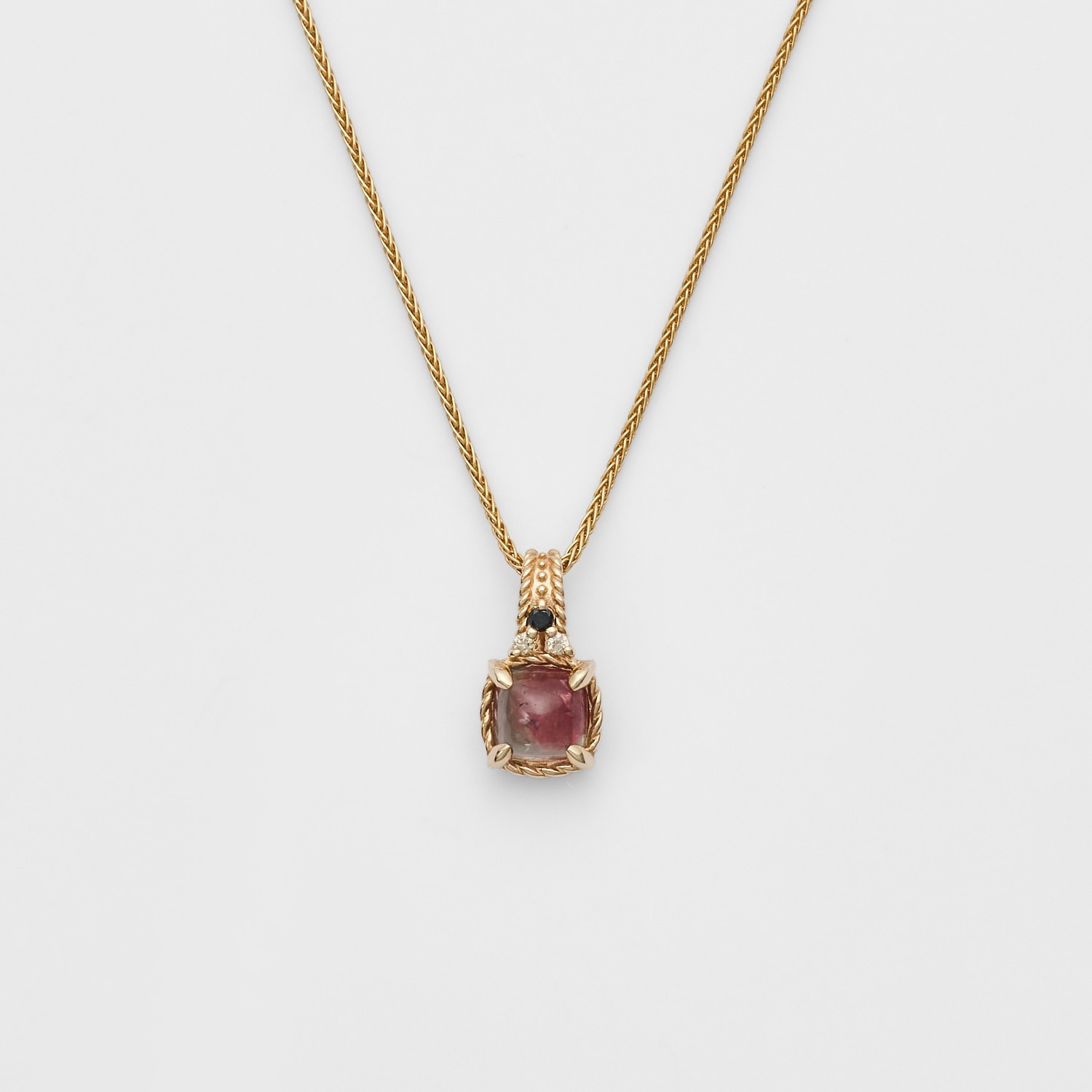 10月誕生石＞K5トルマリンチャーム｜ネックレスチャーム｜アガット