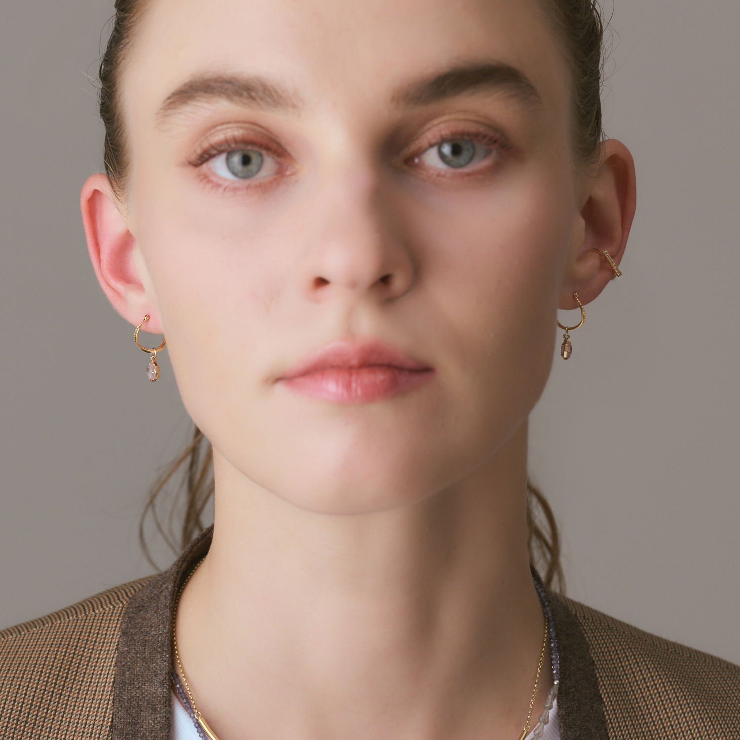 K5アメジスト／ラブラドライトピアスチャーム｜ピアスチャーム