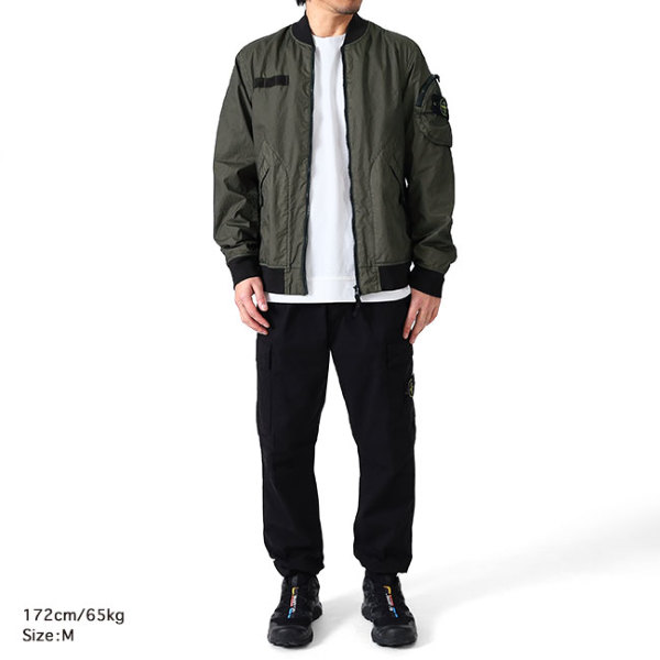 Stone Island ストーンアイランド ガーメントダイ MA-1 ミリタリー