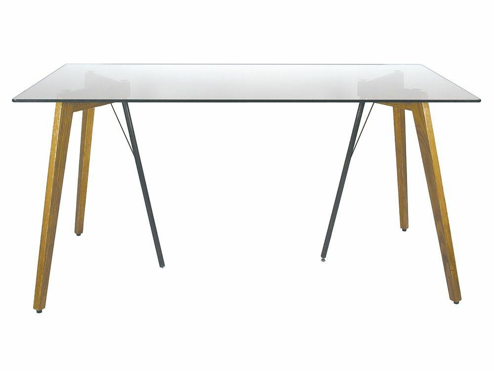 送料無料】Gノット ガラス テーブル 1500 クリア - a.depeche(アデペシュ)