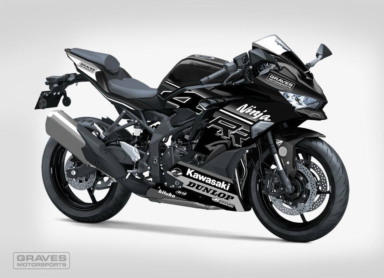 Graves OEM Bodywork Graphics Set - Greyscale Kawasaki ZX-4RR