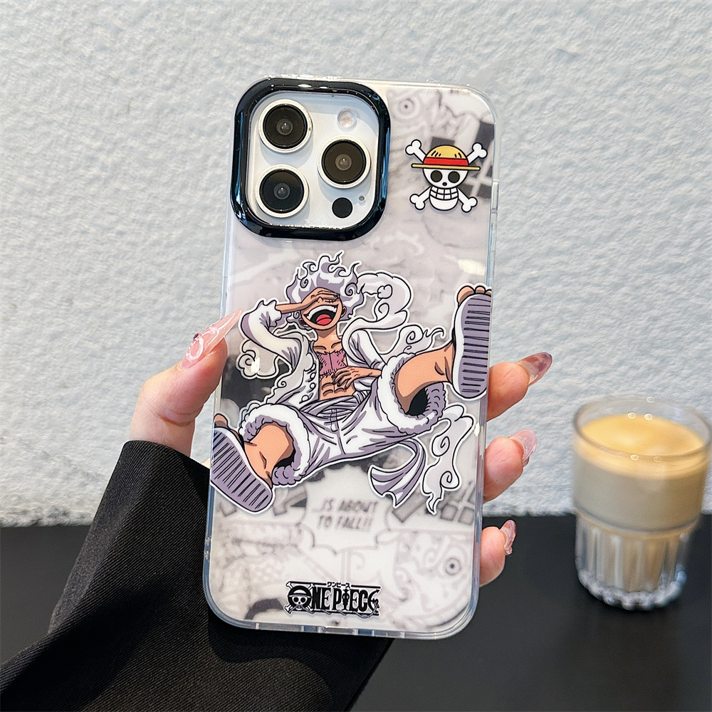 アニメ ワンピース ルフィ シリコン製スマホケース iPhone 11 12 13 14