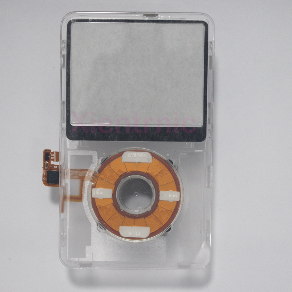 iPod 5th ビデオ透明クリアフロントカバーパネルとクリックホイール