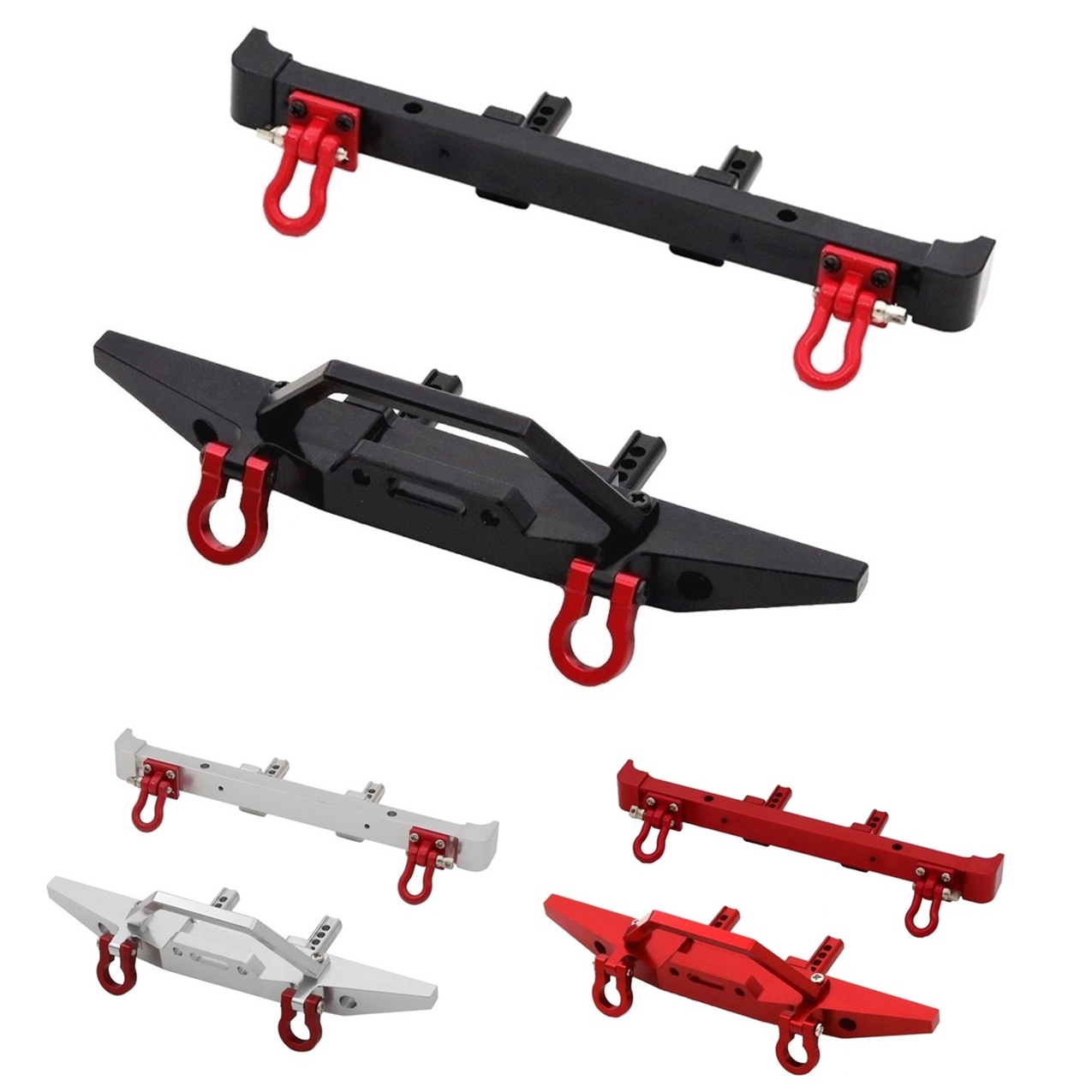 MN128 MN 128 金属製フロントとリアバンパー、牽引フック付き RC