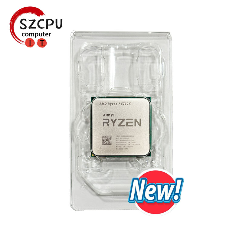AMD Ryzen 7 5700X New R7 5700X 3.4 GHz Eight-Core 16-Thread CPU