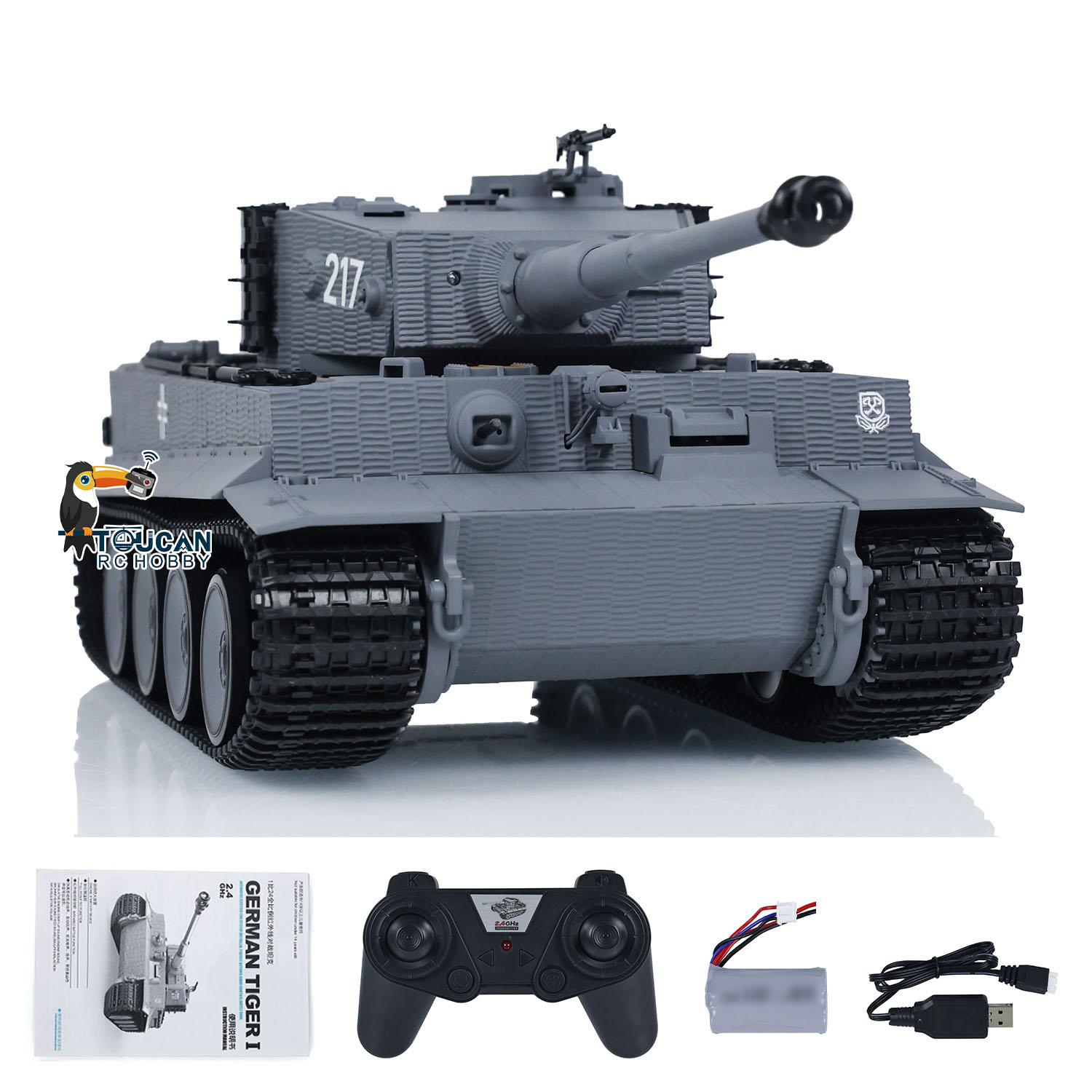 Tiger I Taigen 1/24 Scale RC Battle Tank Radio Control Military
