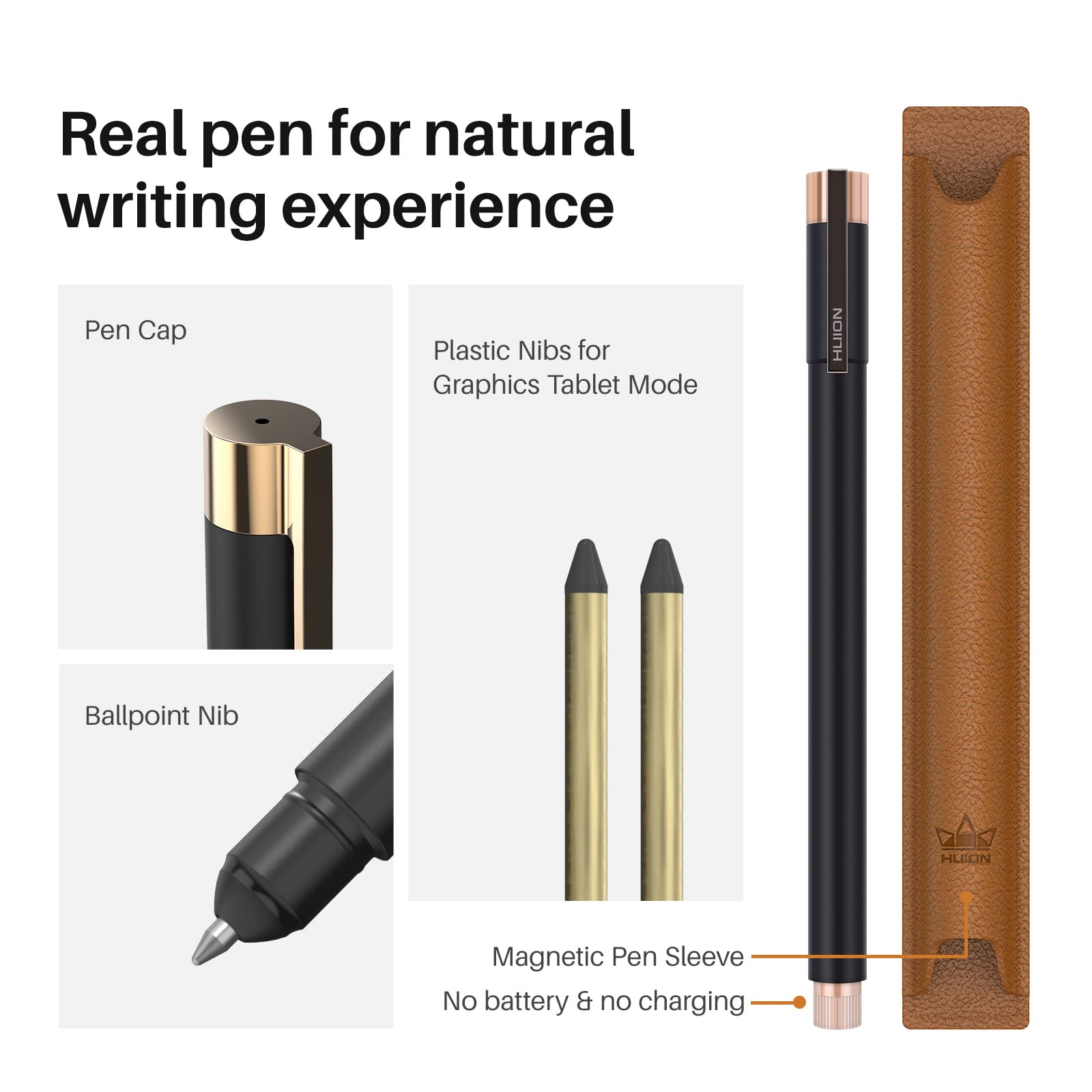 HUION Note 2-in-1 Digital Notebook Drawing Tablet With Battery