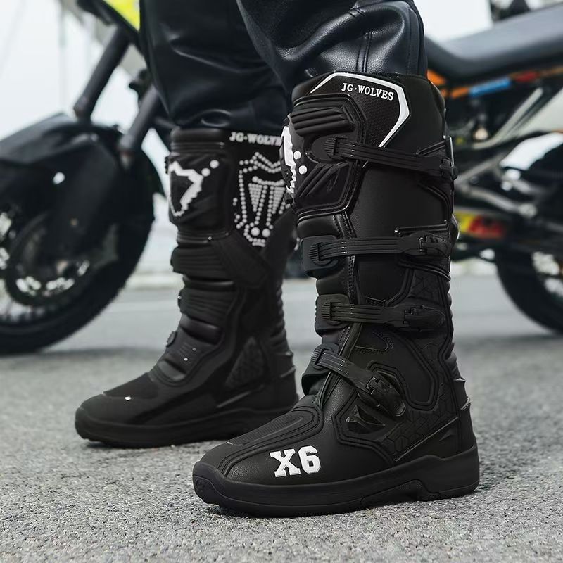 JG · WOLVES/Nine-strand Wolf Off-Road Motorcycle Riding Shoes