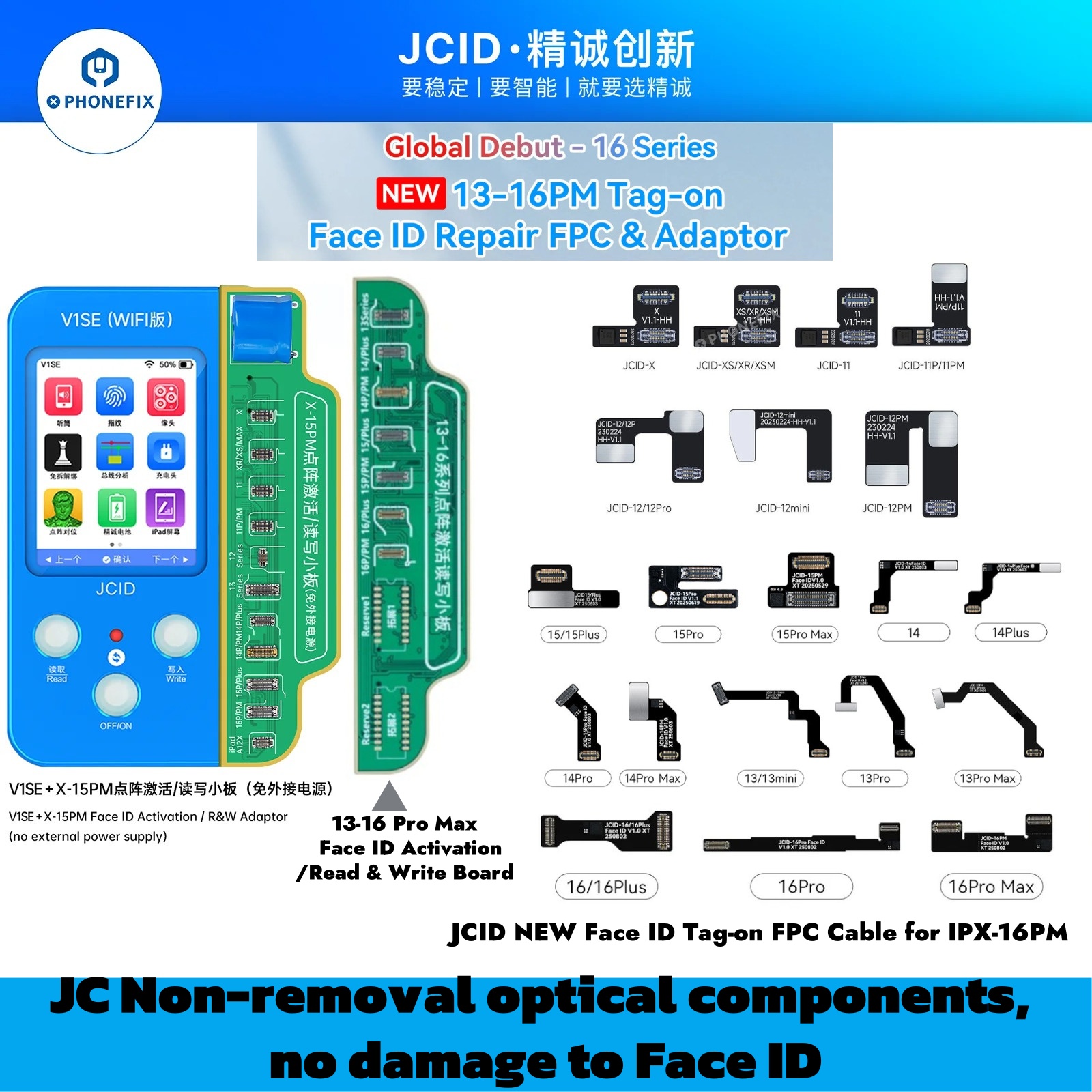 JCID V1S JC V1SE Wifi Phone Repair Programmer for iPhone 11 12 13