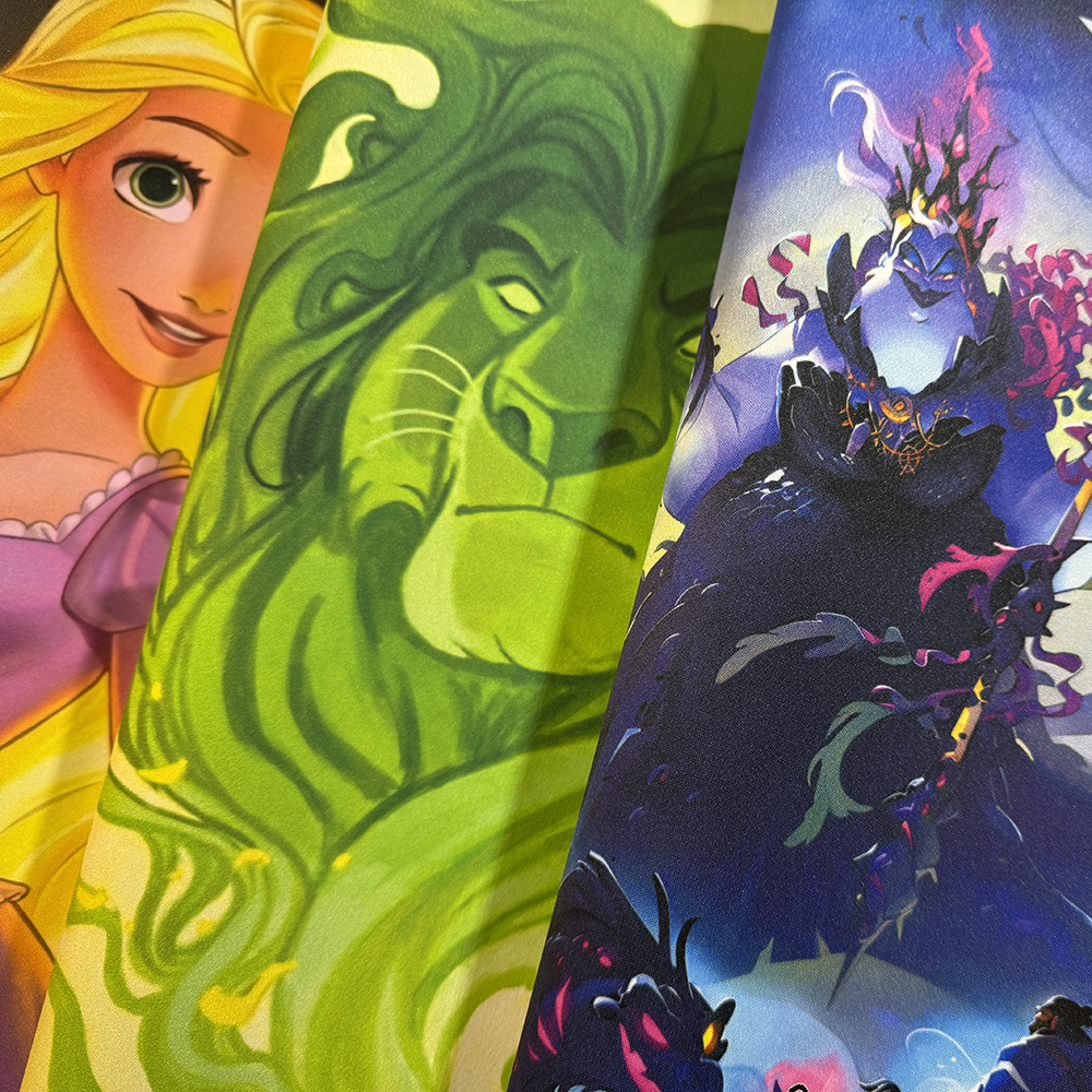 Lorcana-tcgゲームプレイマット、スティッチロックスター、エルザ精神