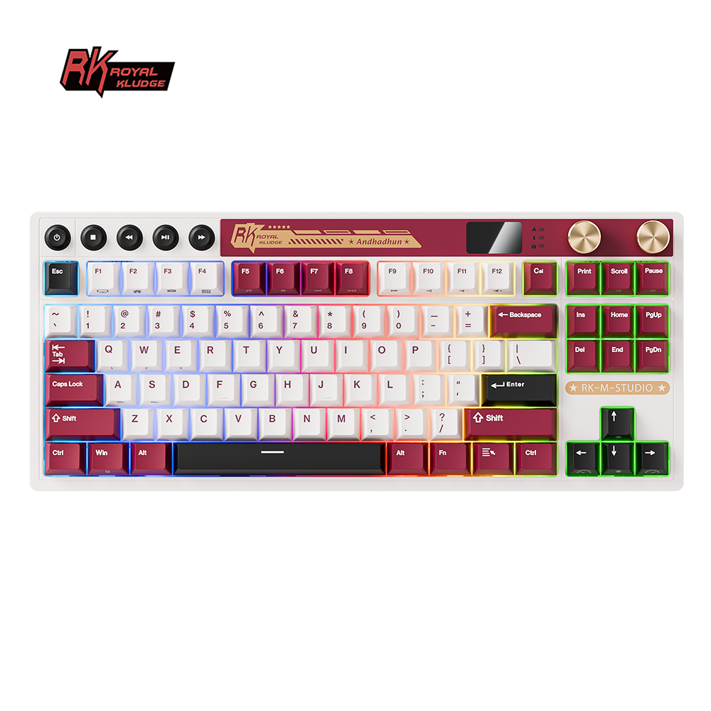 RGB Kludge-ワイヤレスメカニカルゲーミングキーボード,Bluetooth