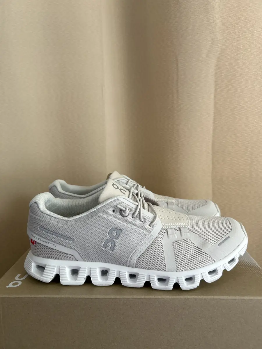 On Running Cloud 5 Pearl White (Womens) | AfterMarket