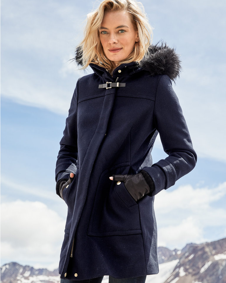 Cole Haan Wool Duffle Coat | Garnet Hill