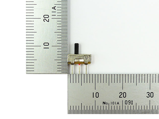 小型スライドスイッチ 1回路2接点 SS12D01G4: 制御部品・駆動部品 秋月